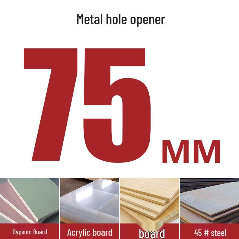 High-Speed Steel Bimetal Hole Puncher for Wood, Stainless Steel, and Plastic.
