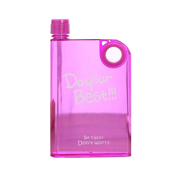 

Велоспорт Чайник Портативная Маленькая Квадратная Прозрачная Бутылка Питьевой Воды Для Офиса розовый