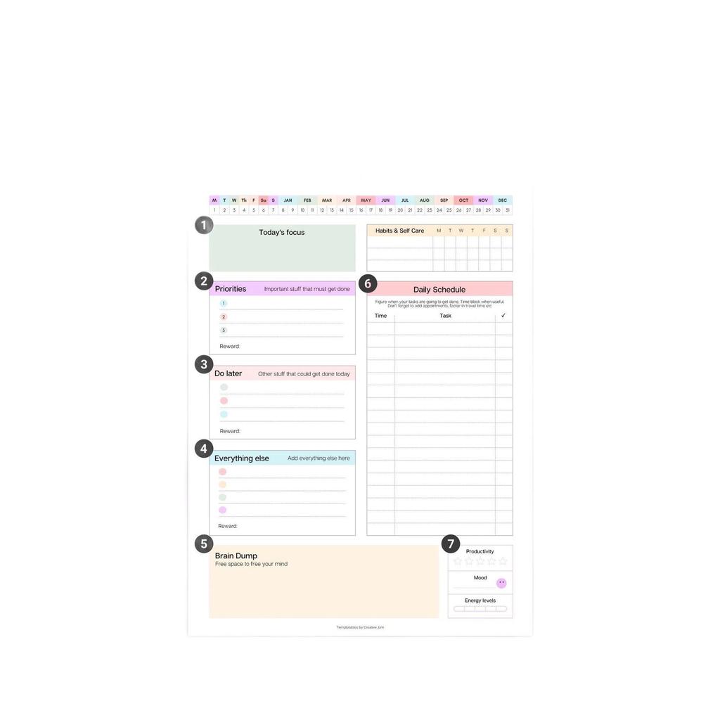 ADHD Daily Planner: Cross-Border Edition