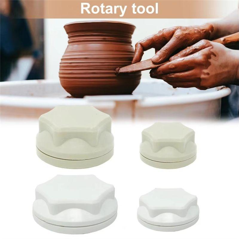 AEE4-Pottery Clay Turntable Accessory Pottery Clay Spinner Tool Set For Potters Artists Clay Throwing Trimming Tool