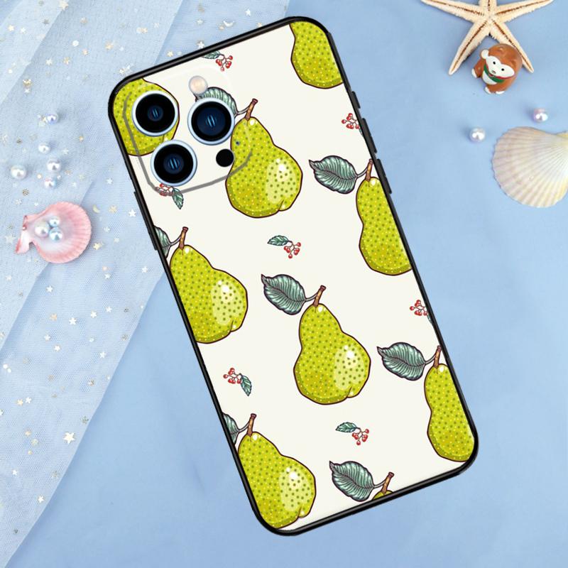 Avocado Pear Papaya Pomegranate Case For iPhone 17 Pro Max16 15 14 13 11 12 Pro Max Plus 12 13 Mini 16e 17 Air Back Cover