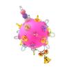 Safe Bird Chew Toy Hanging Teething Ball With Bells For Parrots Boredom Reduce 6XDE