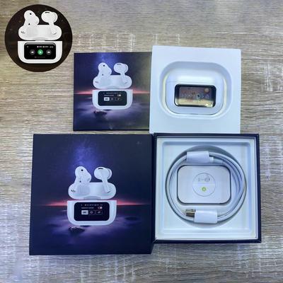 2024 New Active Noise Reduction Wireless Headphones Bluetooth 5.3 Pop-Up In-Ear Sports Earbuds Multi-language Digital Display Control Headset