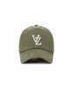 Bajal Monogram Applique Oversized Washed Ball Cap Khaki