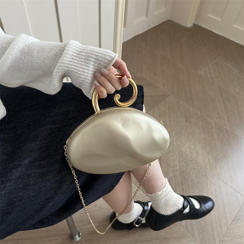 French Evening Handbag for Women Fashion Chain Shoulder Messenger Bag Wedding Party Clutch Purse Ladies Dinner Bag