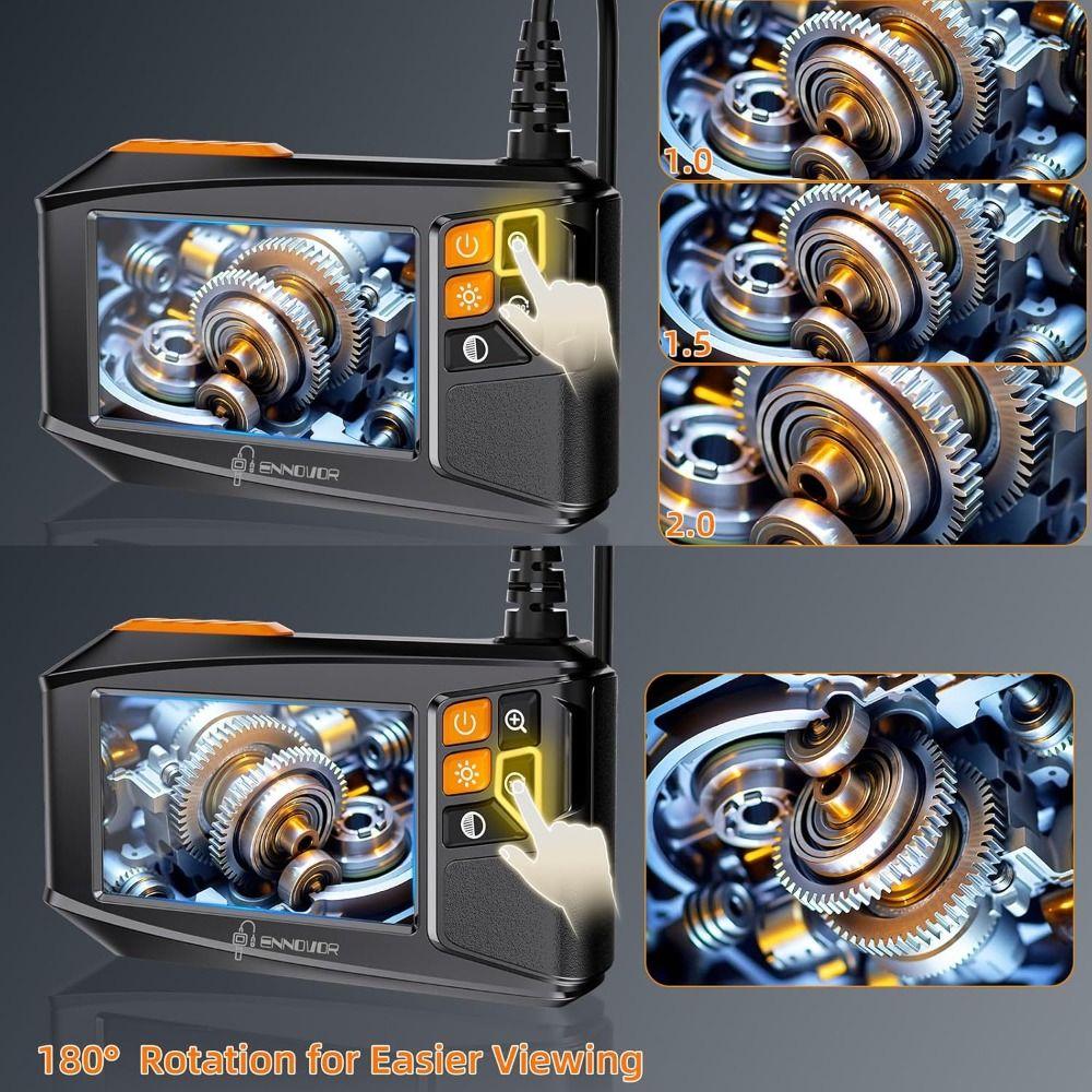 with 8 Adjust LED Lights Inspection Camera IP67 Semi-Rigid Cable Drain Camera Endoscope  Car Repair