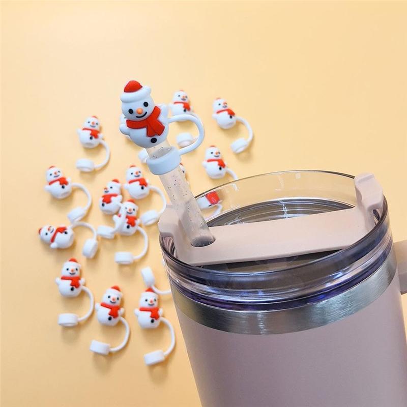 Good-10PCS Silicone Straw Tips Lids Protectors For Stanley40 Oz Tumbler Cups Silicone Straw Covers