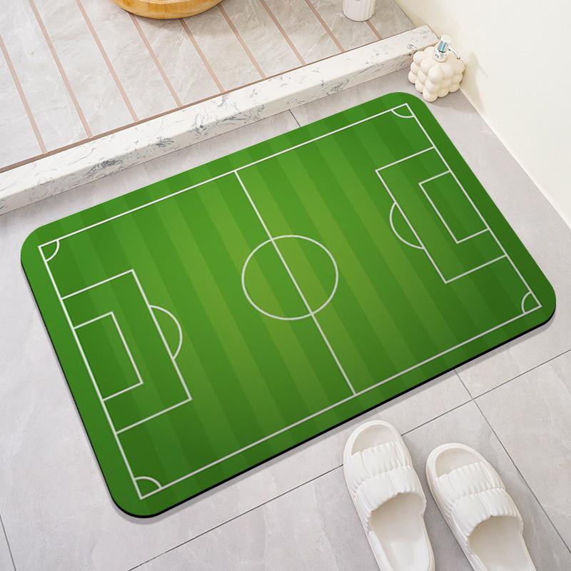 

US, Canada and Mexico Football Diatom Mud Home Mat World Cup Decorative Foot Mat Baseball Basketball Football Floor Mat 40*60cm (skin-friendly suede)