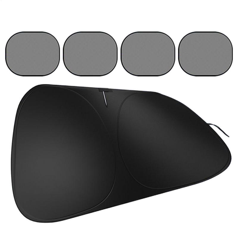 Windshield Sun Shade Foldable Reflective Windshield Cover Uv Protector For Outdoor Travel Parking Hybrid Electric Vehicle Road