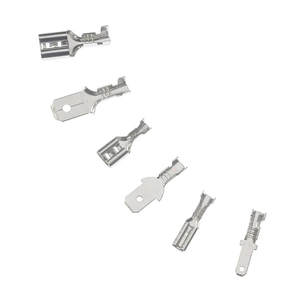 270PCS Cold Pressed Reed Terminals Female Male Crimp Terminal Wire Connector Kit - 2.8/4.8/6.3mm Electrical Cable Terminals Kit