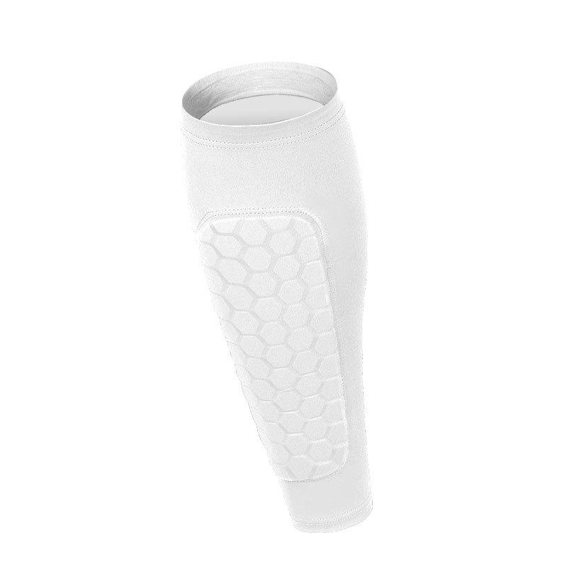 

Teen Honeycomb Anti-Collision Shin Guard Leg Sleeves for Football, Basketball, Running, Outdoor Sports - Breathable and Protective. Single XS белый