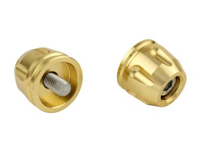 POSH FAITH Motorcycle Supplies Handlebar End Revolver End Kawasaki Genuine Handle M8 Type Z900RS ZRX1200DAEG Champagne Gold Etc. 032178-12