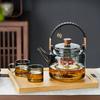 High Temperature Resistant High Borosilicate Glass Teapot Household Open Flame Electric Ceramic Stove Kettle Hot Water Teapot