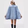 European & American Fashion Women's Irregular Loose Denim Jacket - Versatile Cross-Border Style