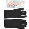 1 Pair AntiUV Glove LED Nail Art Curing Lamp UV   Glove Nail Art Skin Care Glove(Black )