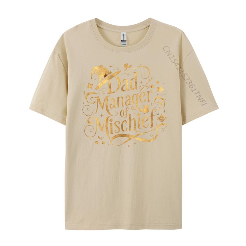 Funny Men Magical Dad Manager Of Mischief 3d Printed T Shirts Graphic Short Sleeve Printed Harajuku Brand Clothing