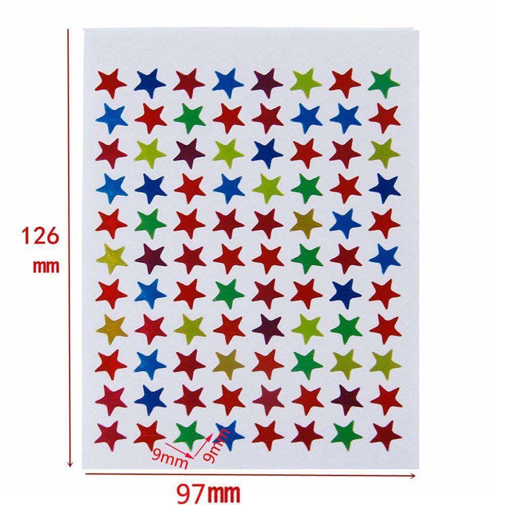 Hot Homework Encourage Kids Teacher Reward Star Shape Stickers Labels for School Children