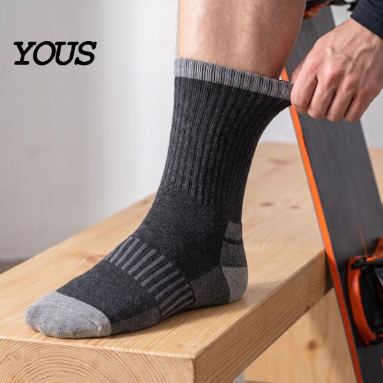 Moisture Wicking Ski Gear Unisex Cotton Socks for Women Men, Thermal Snowboard Socks, Winter Comfortable Snow Boot Liners Warm Skiing Snowboarding
