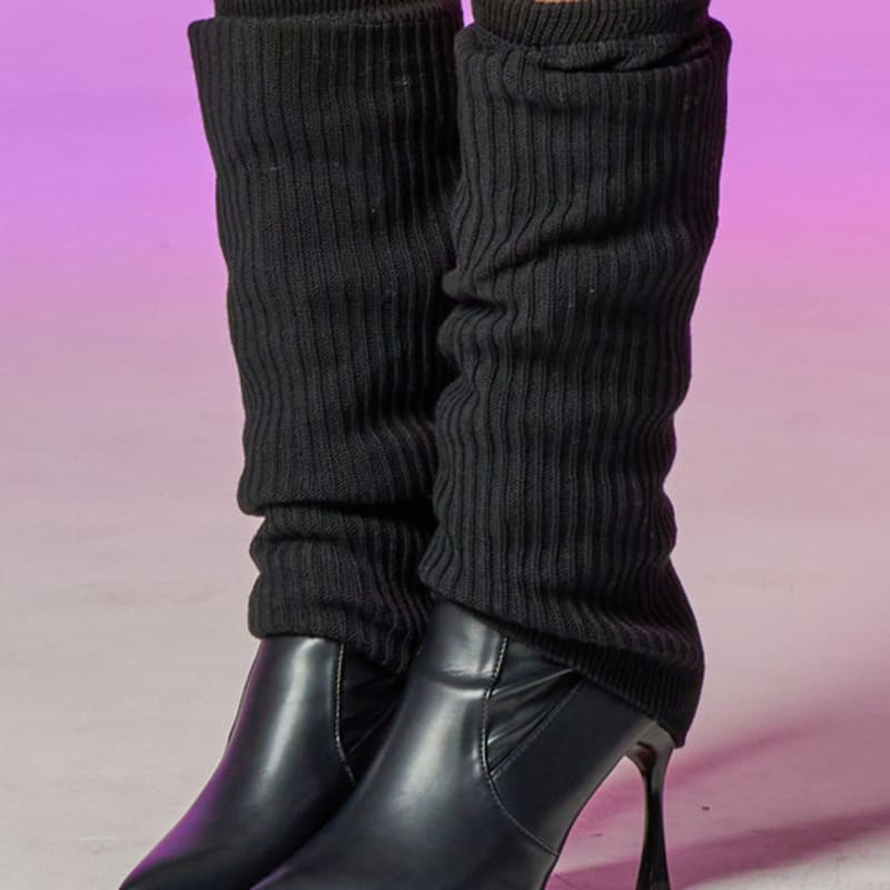 

KOLEAT Зимние теплые гетры из настоящего трикотажа [Черные] Black_FREE