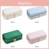 Velvet Jewelry Organizer For Rings And Earrings With Zipper Closure For Home Storage
