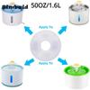 Premium 4/8/12Pcs Replacement Activated Carbon Filter For Cat Water Drinking Fountain Replaced Filters Pet Dog Round Fountain Dispenser
