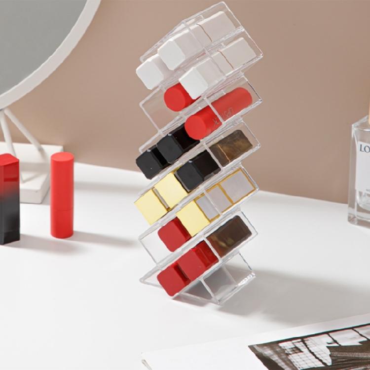 Multifunctional Acrylic Cosmetic Shelf for Organized Beauty Accessory Sturdy Desktop Storage Solution