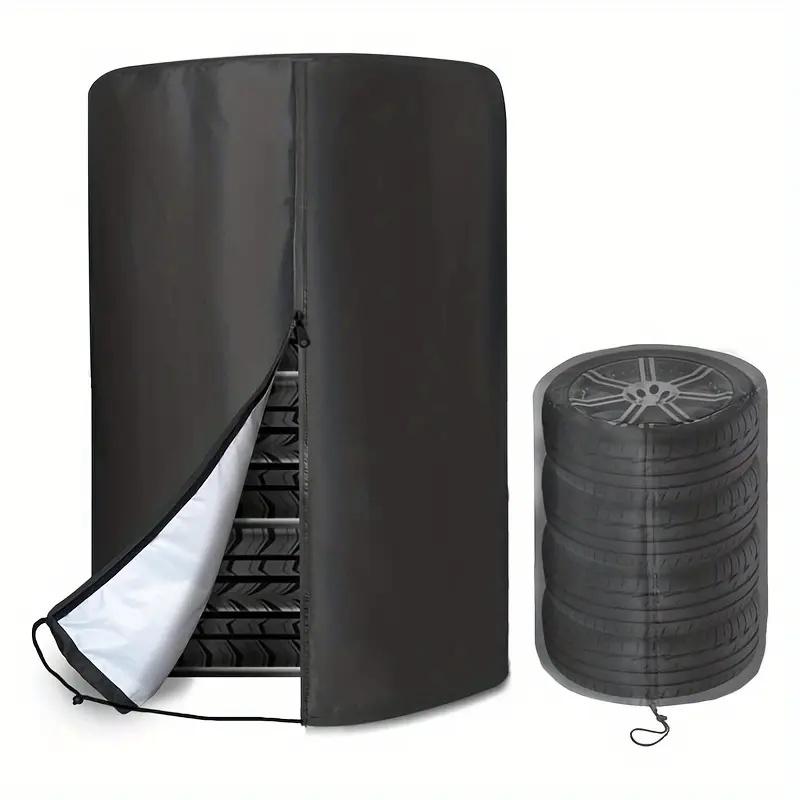 

Тканевый чехол для шин – Прочный черный протектор для автомобильных шин с застежкой-молнией для защиты шин на открытом воздухе 73x110cm чёрный