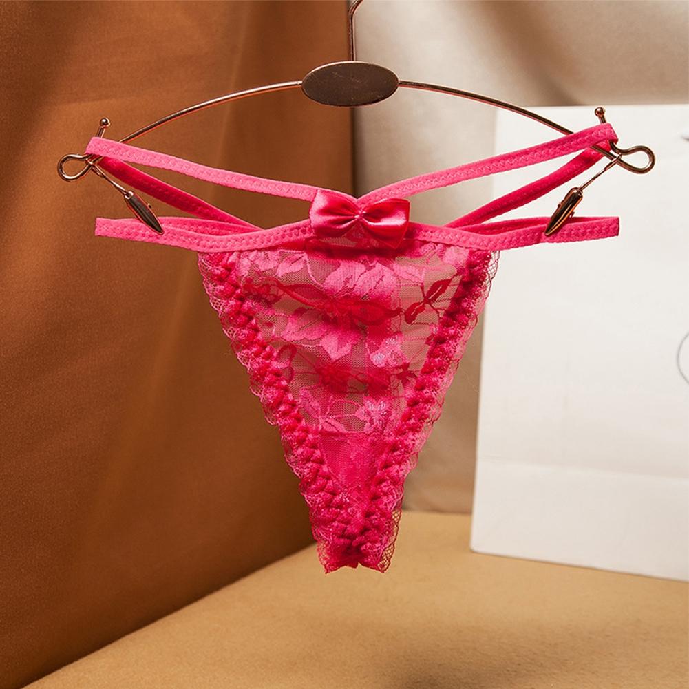 Sexy Low Rise Sheer Women\'s T-back Thong Underwear Women