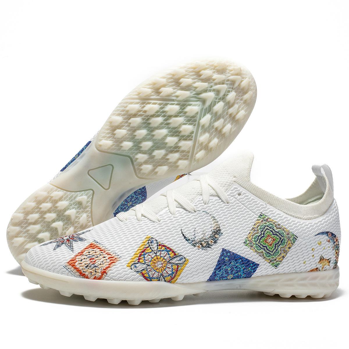 

Football shoes men s and women s long nails broken nails shoes adult sports shoes TF artificial grass training football shoes large size 46