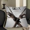 Classic Horror Movie S-Saw Cushion Cover Inches Farmhouse Decor Home Throw Pillow Covers For Couch Decorations