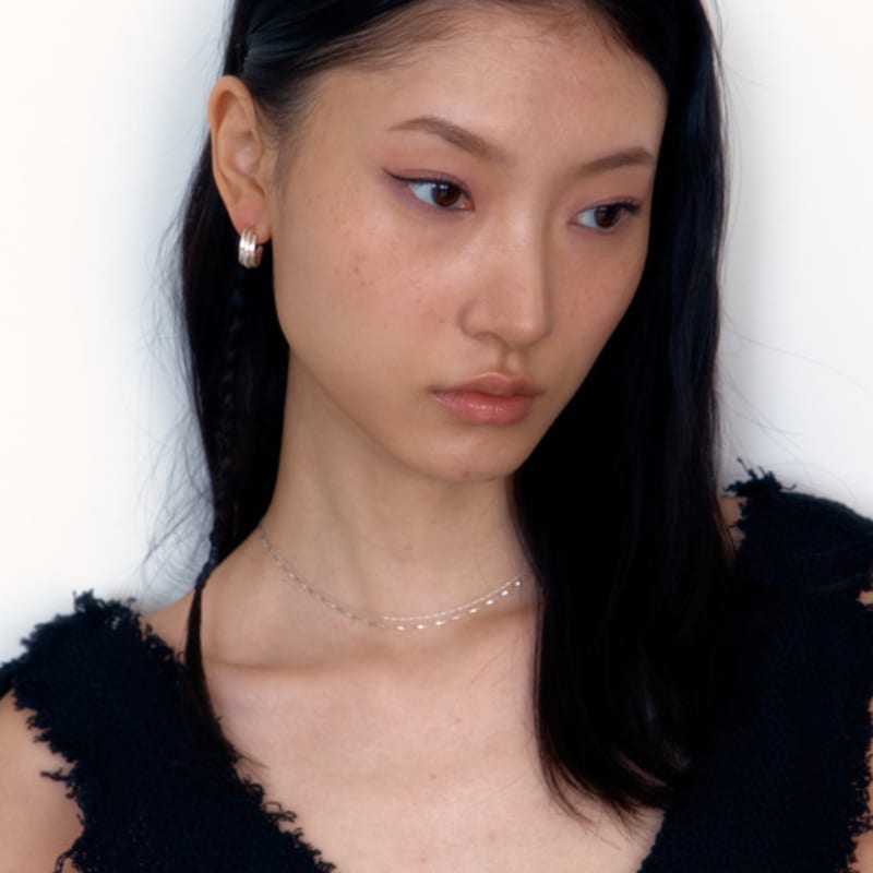 

fillow mix chain necklace SILVER