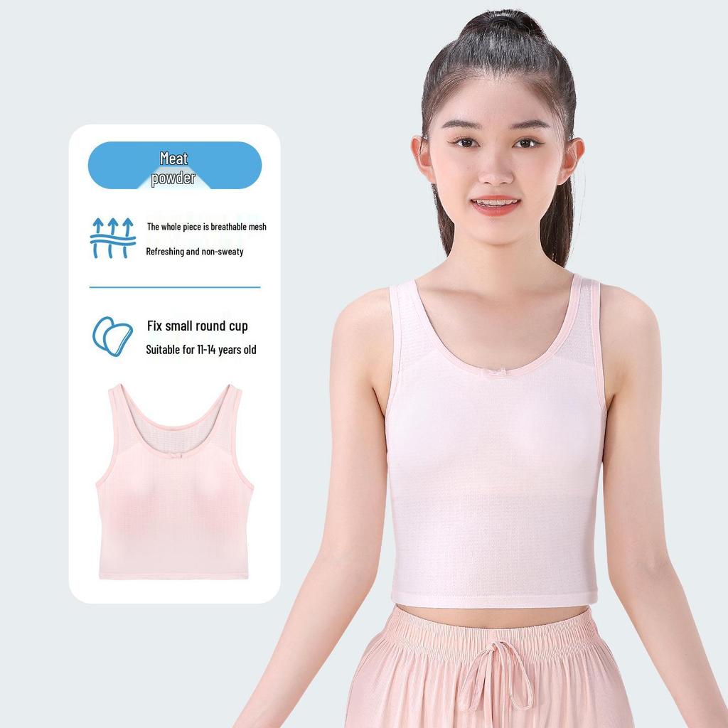Middle School Girls' Breathable Mesh Training Bra (Ages 11-14)
