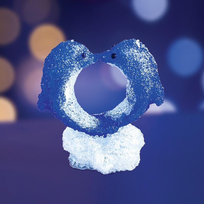 

Decorative Figurine Neon-night romantic Dolphins 30x25x35 Cm 128 Leds Ip65 Step-down Transformer Included 513-133