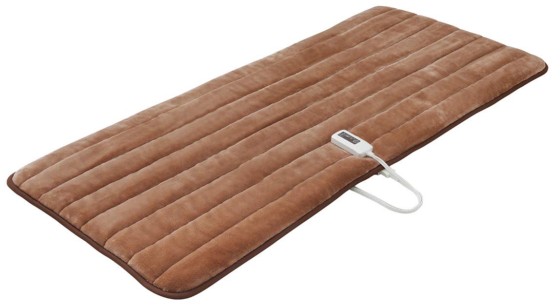 

Zenken Electric Heated Mat Single 80cm Wide x 180cm with Blocks of Electromagnetic Waves ZMT-75CT, Size, Deep, Brown, Timer, 99%