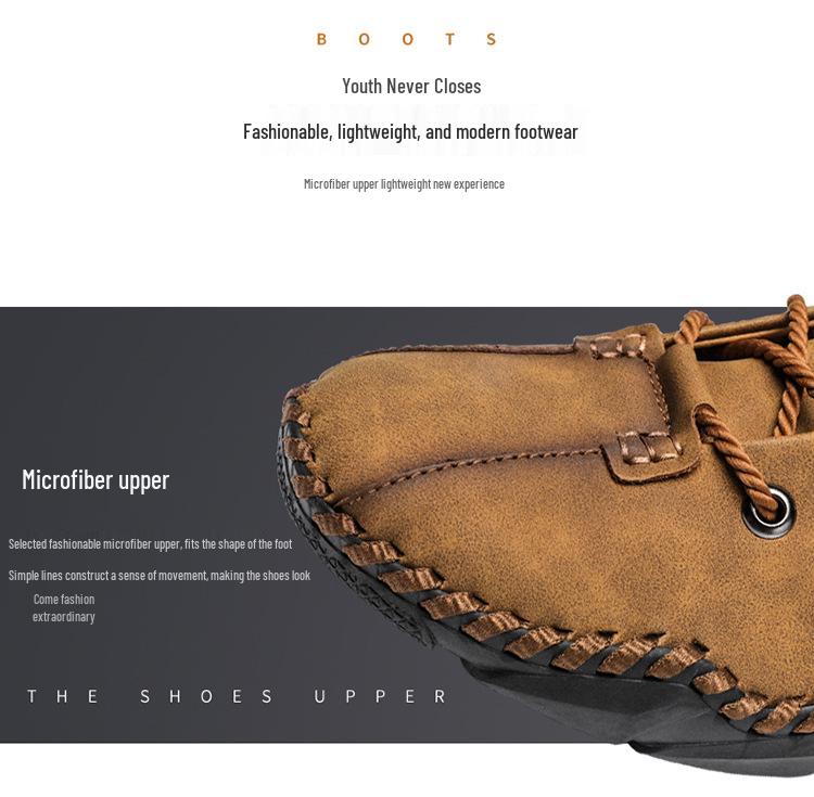 2022 Autumn Men's Casual Korean-Style Leather Moccasins: Breathable Handmade Octopus Driving Shoes
