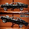 Non-Toxic Black Horse Muscle Sports Car 42111 Difficult Adult Assembly Building Blocks Car Model 1000+ Particles Assembled Suitable For