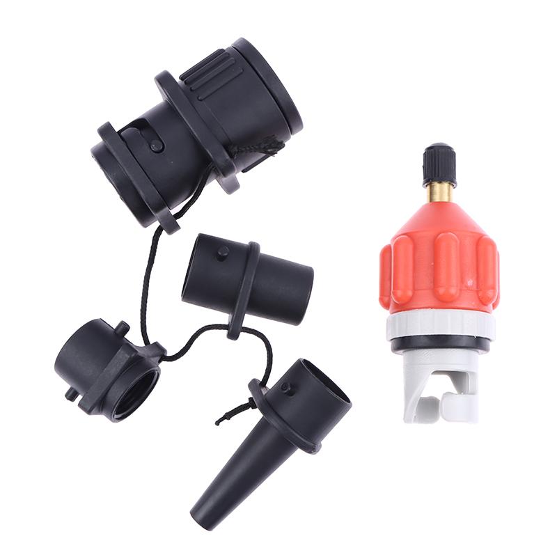 Universal Air Valve Adaptor Kit Multifunction Air Valve Pump Connector For Inflatable Paddle Board Kayak Pump оранжевый