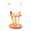 Walnut Toothbrush Holder Beech Makeup Brushes Holder Desktop Makeup Brush Storage Rack Bathroom Supplies