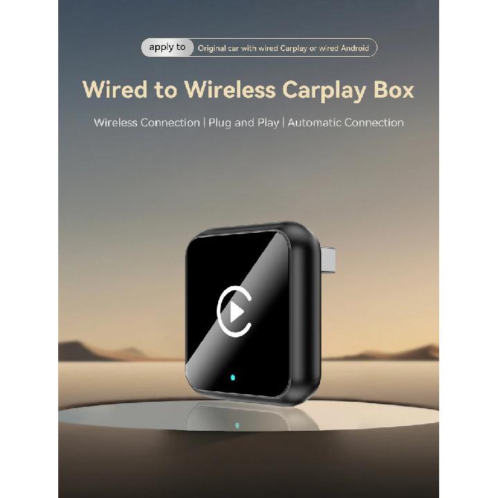 Wireless Carplay Adapter 2in1 Android Auto WiFi BT Stable Connect Support Multi App Smart Voice Remote Systems Car Play 2025