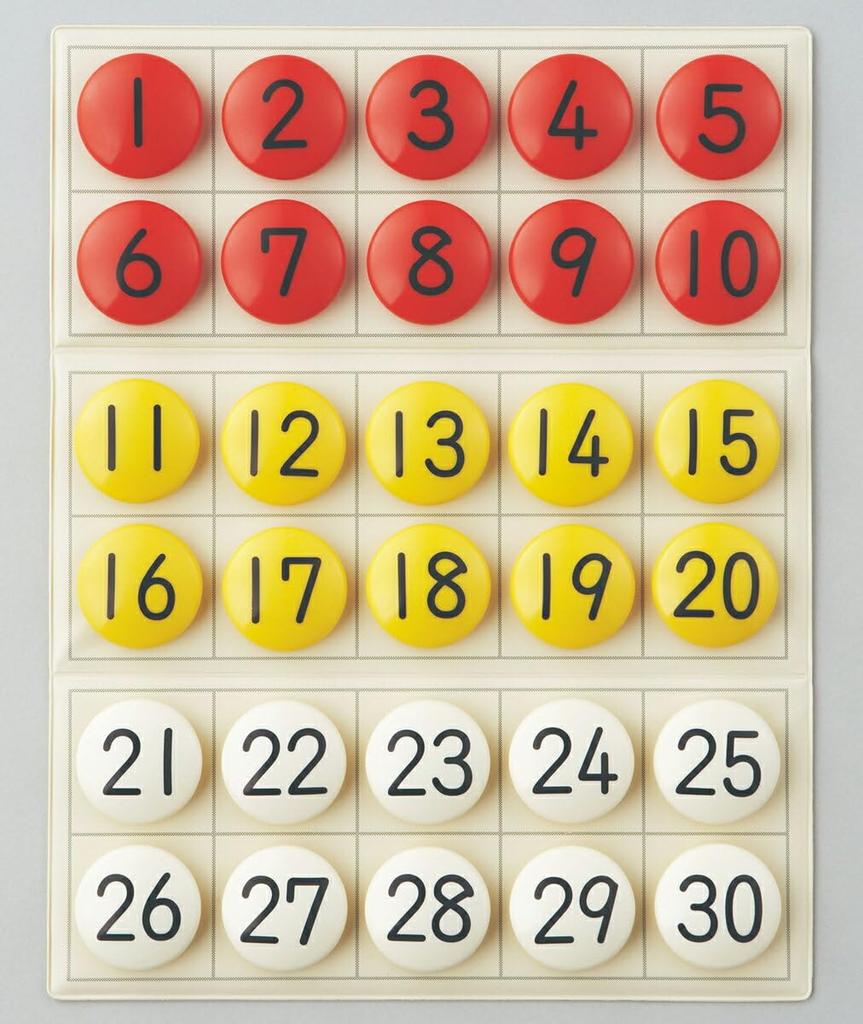 KUMON PUBLISHING Magnetisk tallbrett 30 Pedagogiske leker Matematikk Tallspill Alder og oppover KUMON 1.5 JB-16