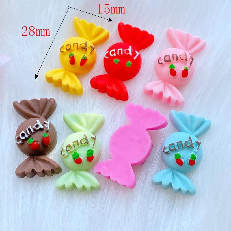 10 Stück Neue Gemischte Süße Cartoon Süßigkeiten Flache Rückseite Harz Scrapbooking DIY Schmuck Handwerk Dekoration Zubehör