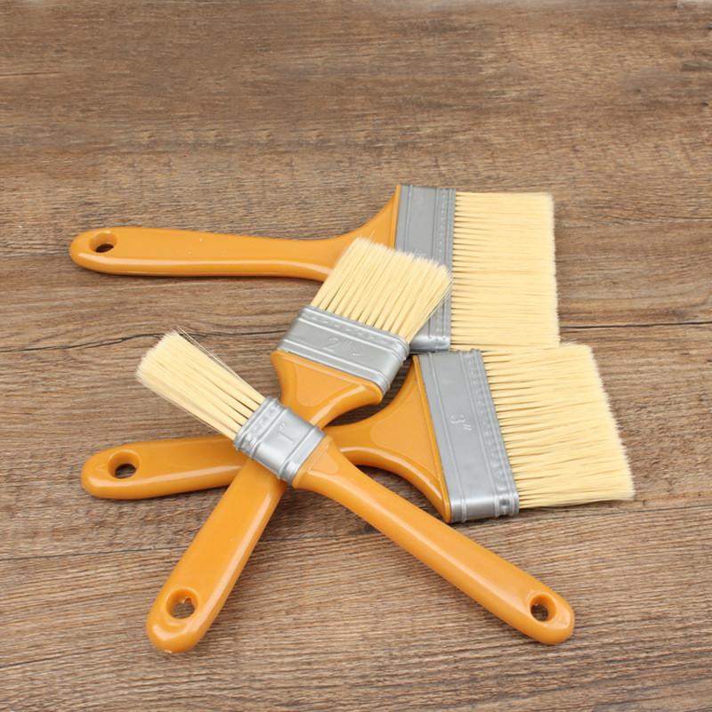 5Pcs Practical Plastic Paint Brush Multifunction Wall & Furniture Paint Tool Set Painting Brushes 1-3 Inch Artist Paint Brushes