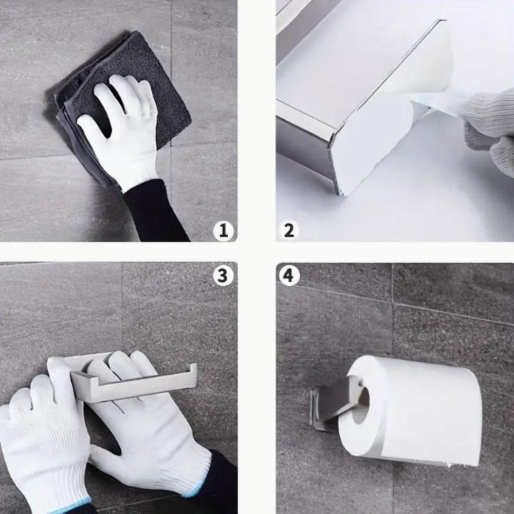 3PCS/Set Stainless Steel Toilet Roll Paper Holder Paper Towel Rack Bathroom Accessories