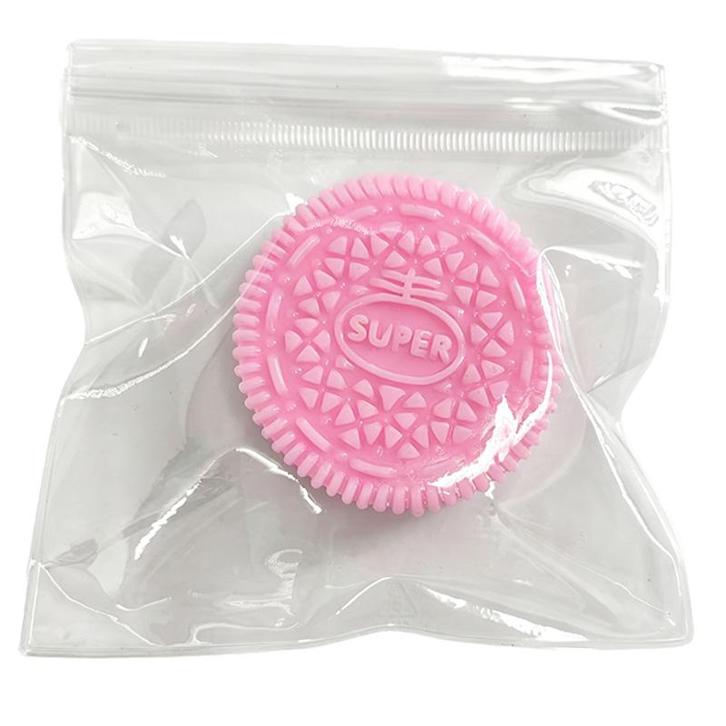 Kleurrijk Koekje Squishy Speelgoed Mini Koekje Vormig Fidget Knijpspeelgoed Zacht TPR Stressverlichting Decompressie Hand Speelgoed Voor Kinderen Volwassenen