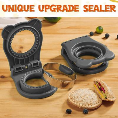Taglia e sigilla sandwich 2 in 1, macchina per sandwich rotonda per scatole per il pranzo a scuola e scatole Bento per ragazzi e ragazze