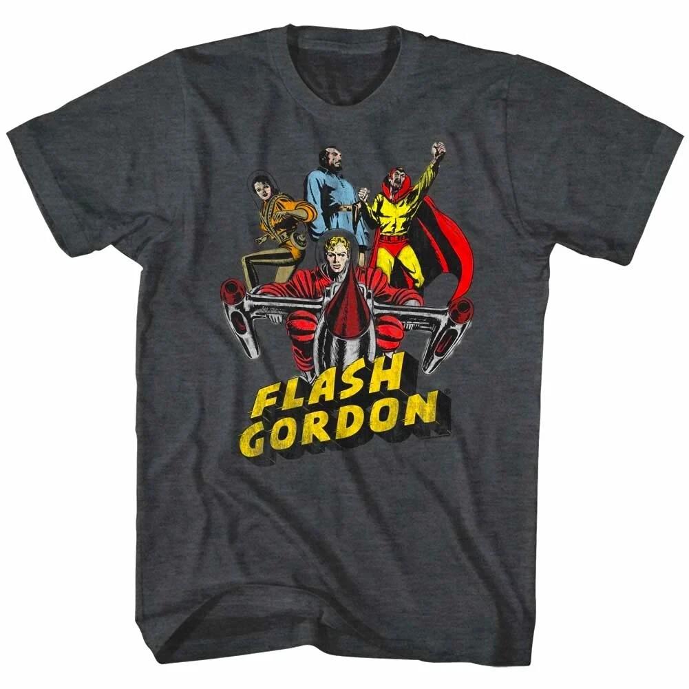 Flash Gordon Greatest Adventure Cast Mens T Shirt Casual Shirt with The Movie Pattern of The Phantom 4XL