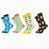 Casual Socks Cotton Sports Daily Animal-Print Socks Unisex Mid-Calf Jacquard Unisex Socks Trendy Socks in Stock