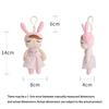 Non-Toxic Metoo New Mini Angela Rural Style Plush Doll Keychain Pendant Cartoon Pastoral Stuffed Toy Bag Charm Accessories For Baby Gift