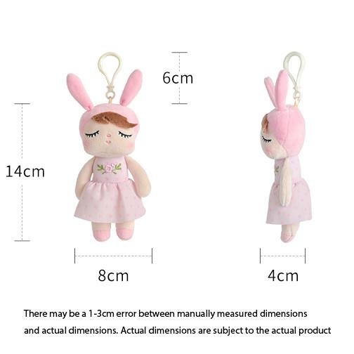 Non-Toxic Metoo New Mini Angela Rural Style Plush Doll Keychain Pendant Cartoon Pastoral Stuffed Toy Bag Charm Accessories For Baby Gift