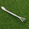 2-in-1 Stainless Steel Root Rake Mini Gardening Rake Bonsai Tweezers  for Succulents Crafting